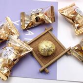 克麦力巧片果散装 结婚庆喜糖金球巧CZN克力燕麦代可糖可脂