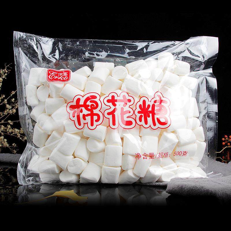 伊高味花棉糖牛轧糖diy材料餐烘焙用做雪花AKN套酥原白色500g
