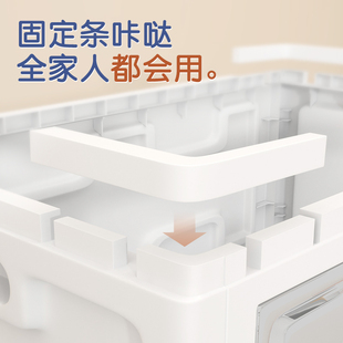 婴儿童简易衣柜橱家用卧室折叠储物箱宝宝收纳柜子 大号加厚免安装