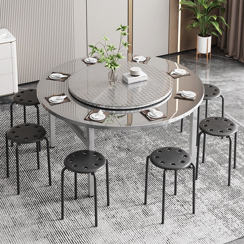 304不锈钢餐桌圆桌折叠桌子家用宿舍出租房酒店吃饭桌桌摆摊便携,住宅家具,不锈钢/PVC餐桌,淘宝优惠券,粉丝福利购,淘宝优惠卷