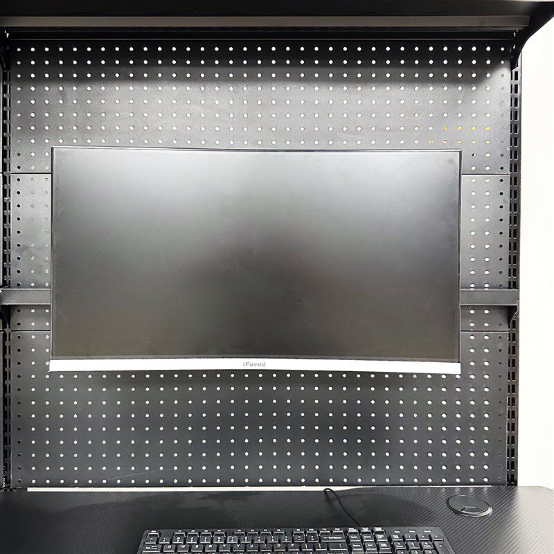 五金洞洞板屏幕支架显示器悬挂少女书架金属洞洞板配件