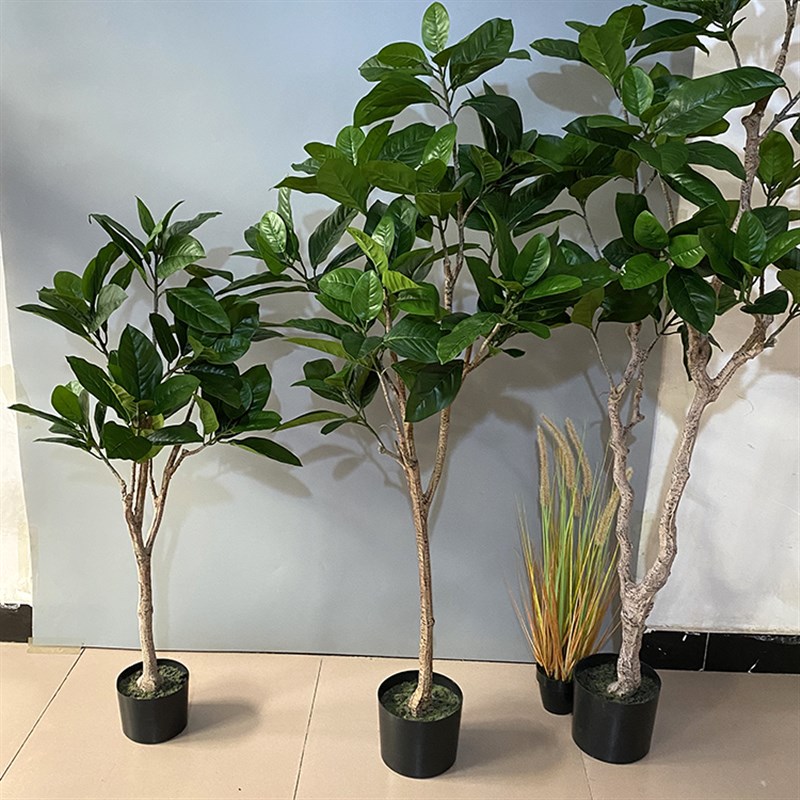 仿真橡胶树琴叶榕绿植假花假树落地植物室内客厅橱窗景观摆件