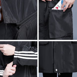 春秋时尚 外套工作服 薄款 罩衣大人女家用厨房围裙防水防油防晒长袖