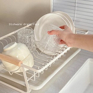 碗碟收纳架沥水碗盘架家用厨房洗碗池水槽边碗架碗筷餐具收纳篮