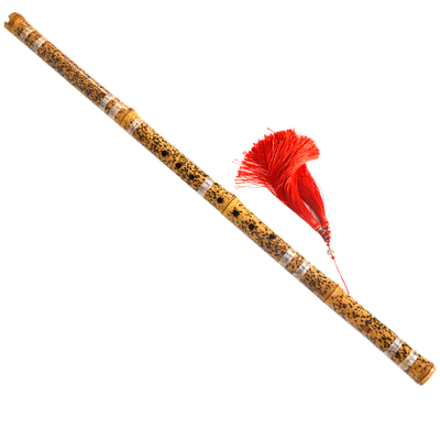 玉屏箫笛 芝麻斑竹洞箫专业级湘妃竹箫八孔六孔演奏箫 缠线防裂箫