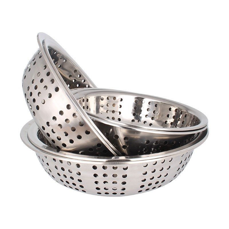 冲孔沥水洗菜篮 无磁不锈钢家用盆 大孔多用蔬果漏盆 十元店地摊,家庭/个人清洁工具,脸盆,淘宝优惠券,粉丝福利购,淘宝优惠卷