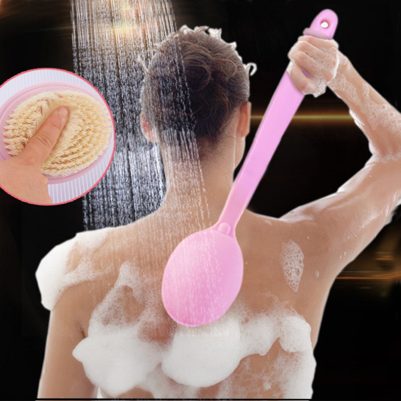 长柄软毛浴刷沐浴刷搓后背洗澡刷按摩家用搓背沐浴刷防滑大头刷