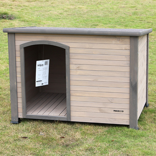 户外实木制狗房子防水笼狗舍大型犬金毛狗屋萨摩耶狗窝包邮送门帘