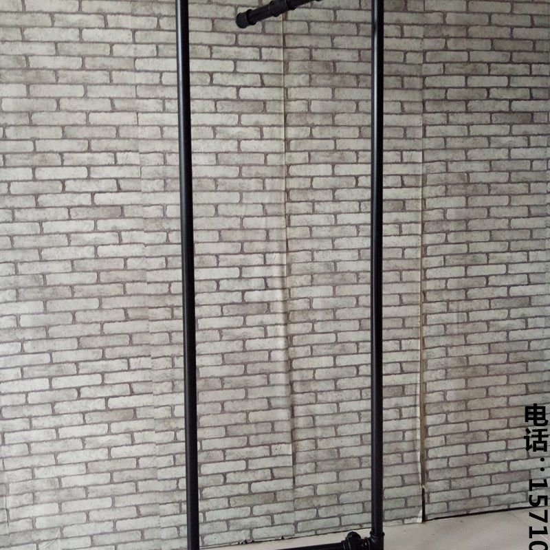 包邮复古服装店铁艺水管衣帽架服装展示架挂衣杆落地正挂侧挂壁挂