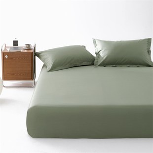 可定制A类100支高密新疆长绒棉单件床笠素色全棉床单纯棉防滑床罩