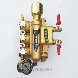 26/60型三缸柱塞泵打药机泵头配件总成前部缸体排水气室座自卸款