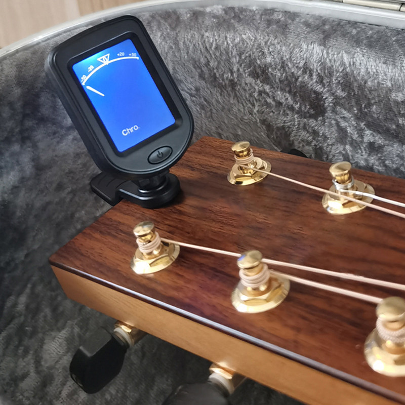 【叶锐文店铺】吉他调音器初学者专用十二平均律自动电子校音表