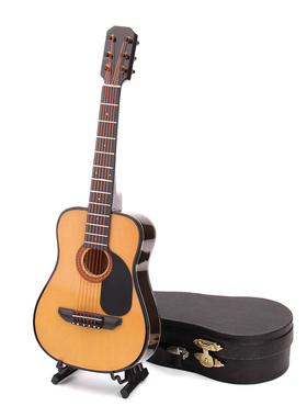 迷你民谣吉他模型尤克里里模型摆件生日礼物送好朋友老师客厅装饰