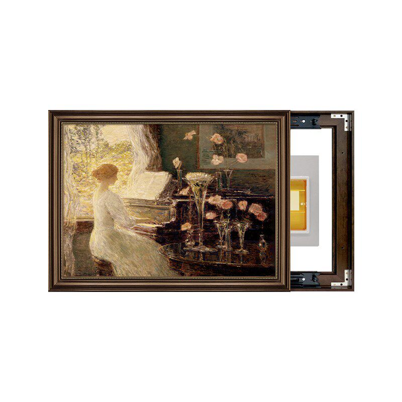 美式电表箱装饰画复古欧式油画电闸盒配电箱遮挡新款挂画2024新款