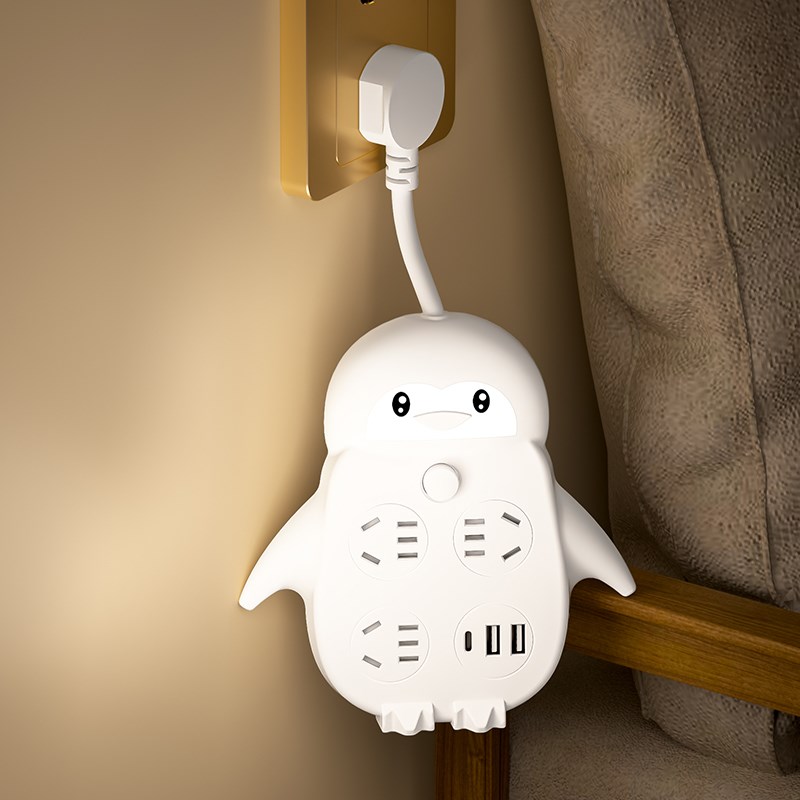 转换器插座三插插头插排插板无线不带线usb电源多用万能开关充电