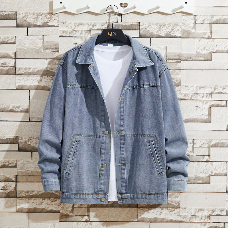 潮牌春秋季ins休闲牛仔外套港风
