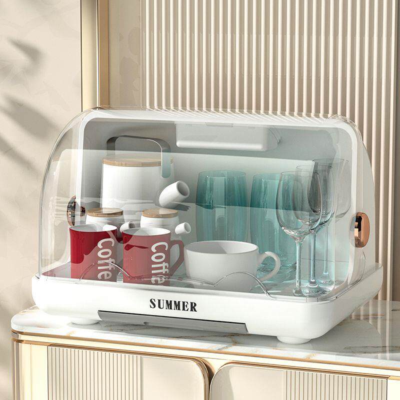 新疆包邮婴儿餐具碗筷奶瓶收纳箱厨房沥水碗柜带盖装碟置物架