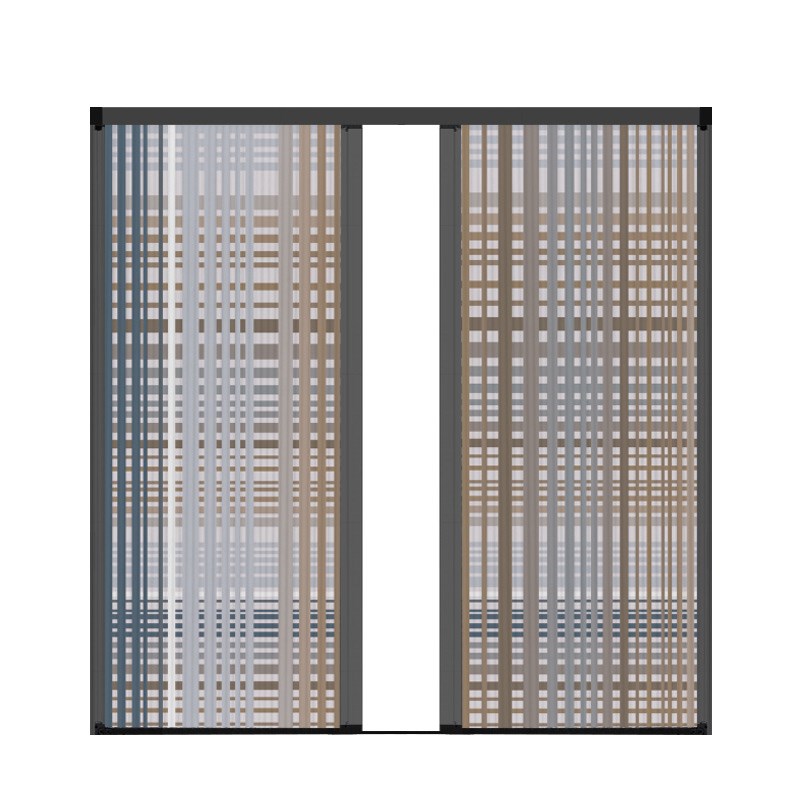 优诗曼北欧蜂巢折叠移门隔断室内推拉门阳台卧室推拉门定制