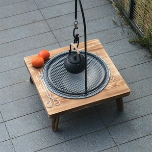 灰山冬季2023新款庭院烤火盆家用取暖炉烧烤架围炉煮茶木炭炭火炉