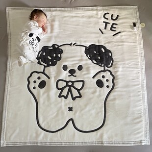 为了许多汉堡包初生婴儿宝宝纯棉纱布毯洗澡浴巾夏季空调被盖毯新