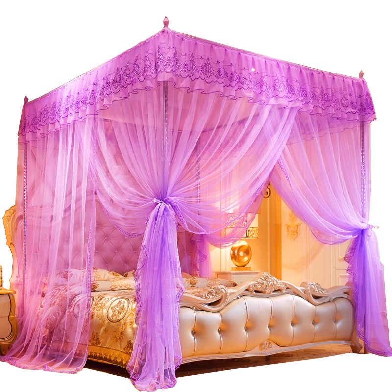 蚊帐2021年新款支架方便拆洗家用2床加密加厚一米五夏天蚊子帐子