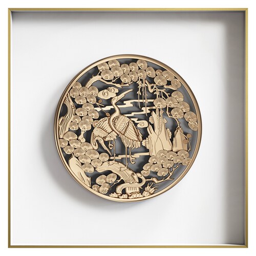 网红什锦立体 新中式轻奢图腾玄关柜装饰画高档玲珑挂画好寓意墙