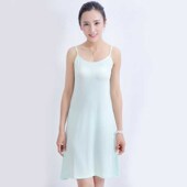 牛奶丝吊带裙内搭衬裙打底裙中长款 背心裙睡裙内搭修身 内衬裙夏女
