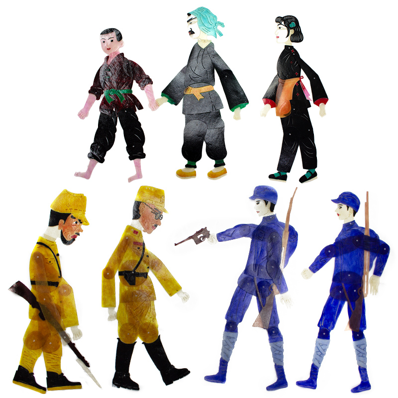 皮影戏幕布支架灯光 皮影表演道具幼儿园皮影戏舞台定制皮影人物