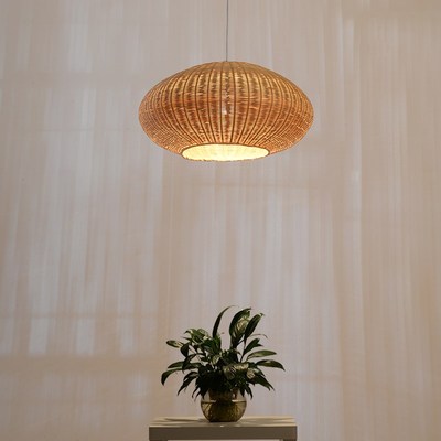 PTLIFE平田 新中式简约餐厅吊灯客厅吧台书房卧室茶楼禅意圆形灯