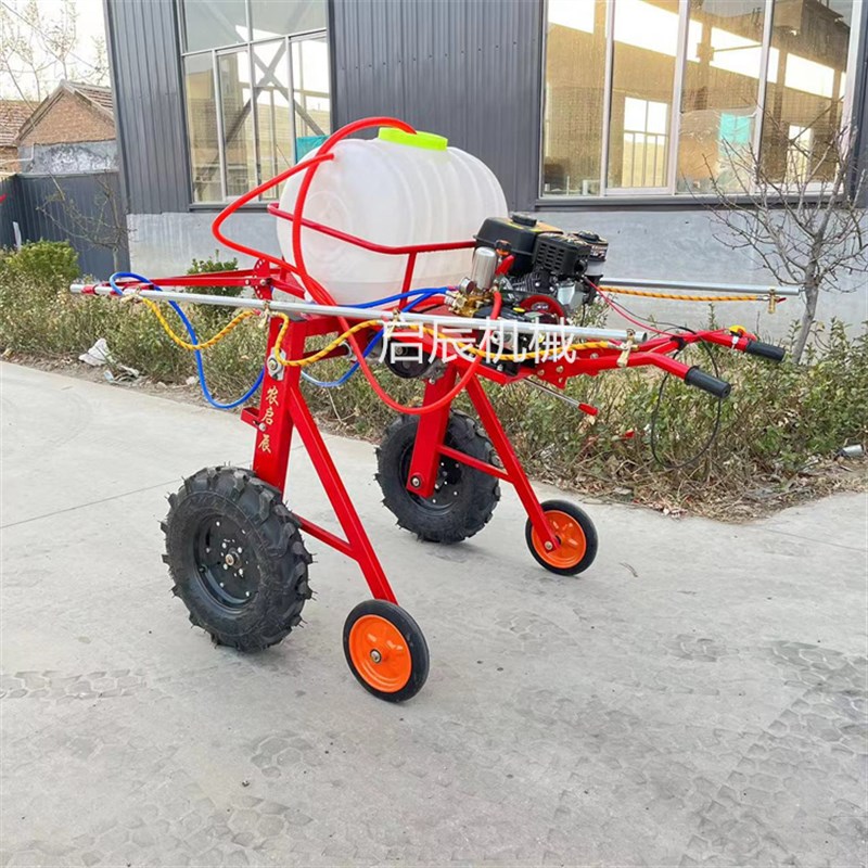 小麦玉米喷药机 手推式汽油机喷药机 农作物农田自走式喷药机