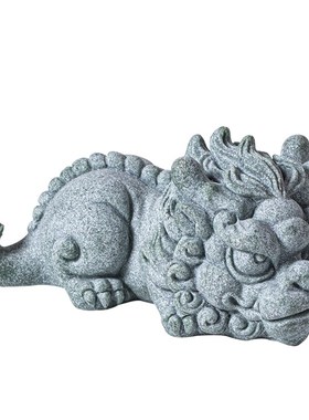 国潮瑞兽天禄貔貅招财茶宠摆件鱼缸造景创意笔架盖置镇纸桌面装饰