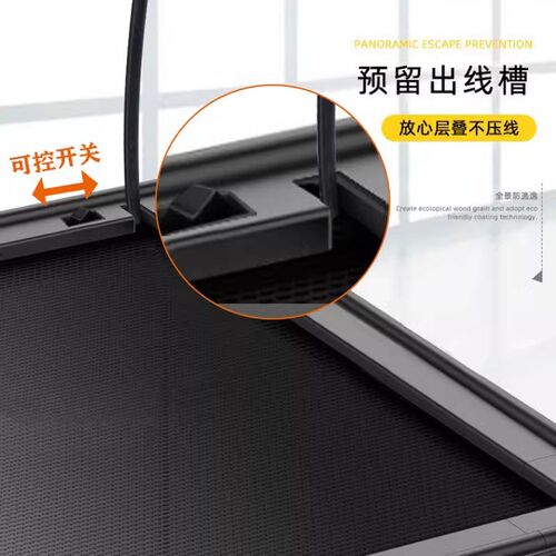 BG树栖睫角饲养箱宠物树蛙玻璃饲养缸雨林造景生态缸爬宠虫饲养盒