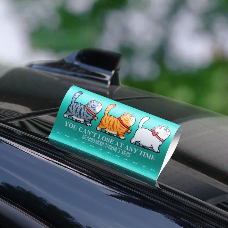 水洗唛标签贴汽车标签猫咪装饰兔女郎标签贴lego车贴创意反光贴纸