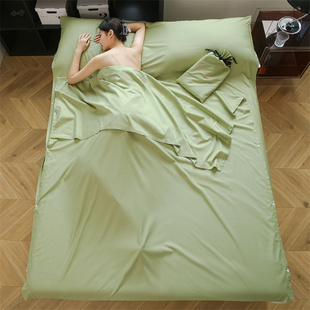 酒店隔脏睡袋纯棉全棉出差旅行床单可携式被套四件套