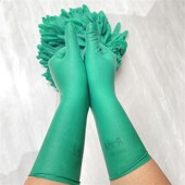 一次性12寸牛筋居家劳务水产业耐磨耐用防护乳胶丁晴手套加厚洗碗