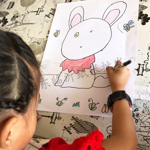 儿童绘画纸 铅画纸画画纸 特大白纸绘图纸4k8k16k加厚248开幼儿园