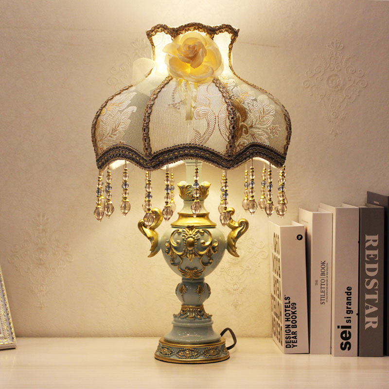 欧式台灯卧室床头可调节亮度插电式家用轻奢亮超亮结婚陪嫁床头灯