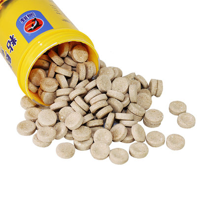 海豚贴片鱼食小型粘贴饲料颗粒鱼粮热带观赏孔雀三湖慈鲷家用小鱼