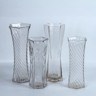 水培玻璃花瓶花盆 简约时尚透明玻璃 客厅插花瓶绿植盆栽花卉多肉