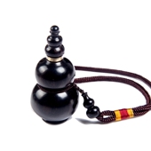 乌木宝葫芦鼻烟壶精美手把件 木制鼻烟壶必昌红鼻烟木制工艺品