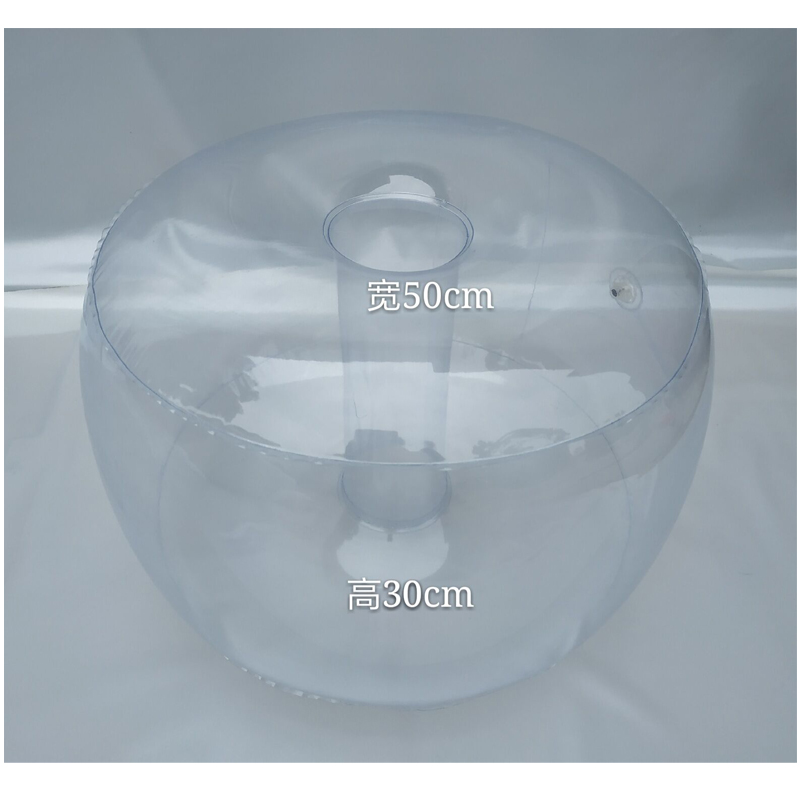 便携充气凳 网红充气小沙发脚踏凳椅子 户外车载充气圆凳透明系列