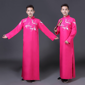 快板双簧表演出服民国风五四青年学生装 说相声服大褂长衫 男士 长袍