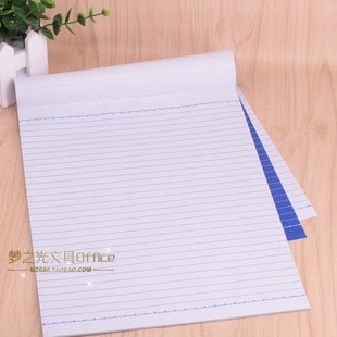 10本有线便签本拍子簿便条本A4信纸单行本软面笔记本上翻集计用纸