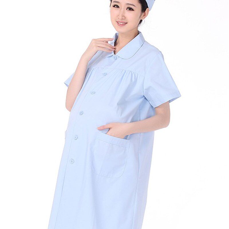 南丁格尔女医生孕妇服白大褂护士服孕妇隔离服短袖夏装大码