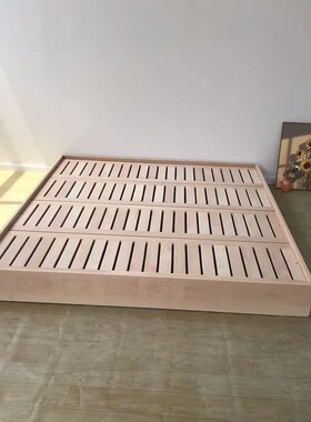 新品上架日式地台床架塌塌地台床儿童地台床地台矮床实木床双人床