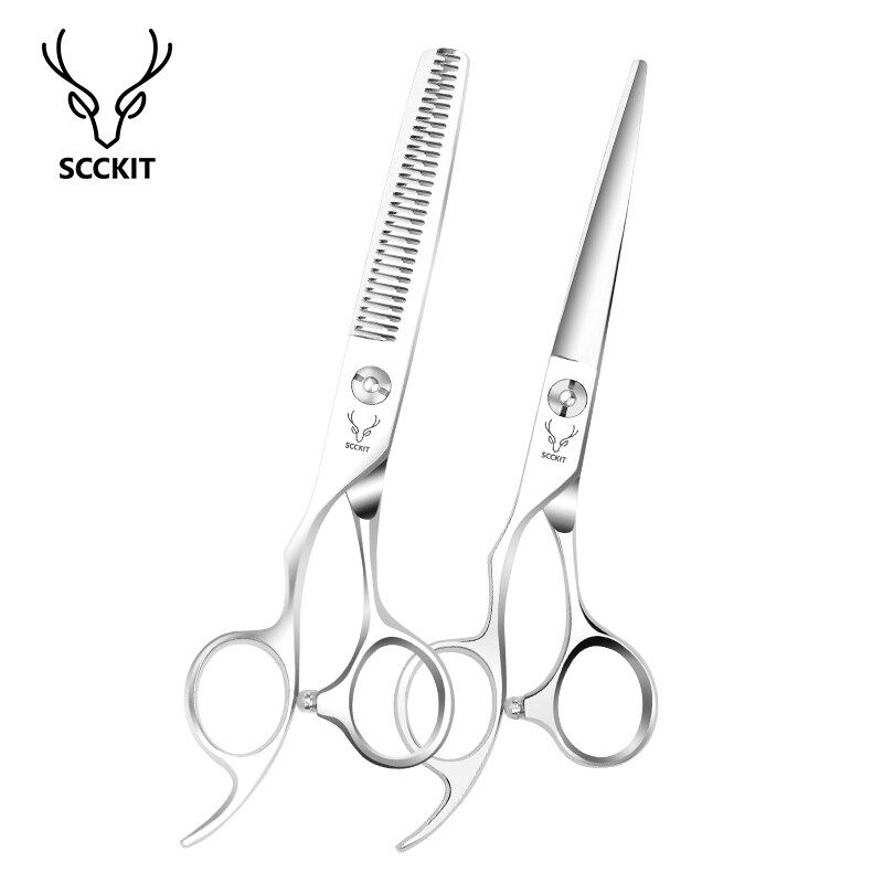鹿剪左手理发剪刀美发剪刀平剪无痕牙剪头发剪刀左撇子发型师专用