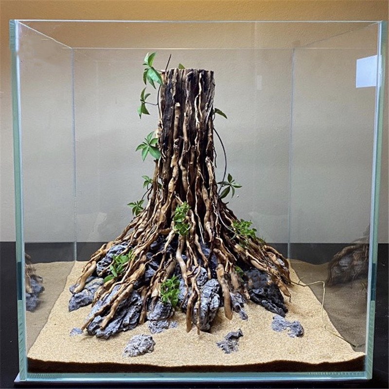 树桩沉木生命之树南美缸水草鱼缸造景骨架造景杜鹃根沉木泰国枝树