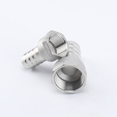 304不锈钢内丝六角宝塔4分6分1寸变径内螺纹软管水管水嘴接头配件