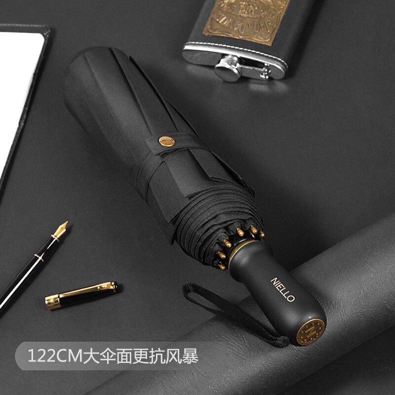 手动款雨伞男士大号加固加厚10骨结实抗风加大双人特大折叠三人伞图片