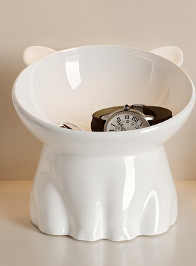 入户玄关钥匙收纳摆件办公桌面储物神器轻奢客厅装饰乔迁礼品闺蜜